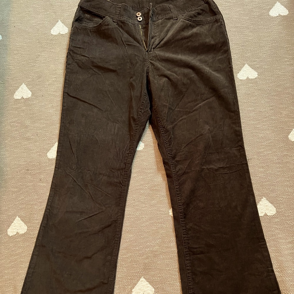 brown wide leg pants
